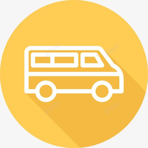 厢式货车运输车35扁平圆形图标svg_新图网 https://ixintu.com 厢式货车 扁平圆形 运输车35