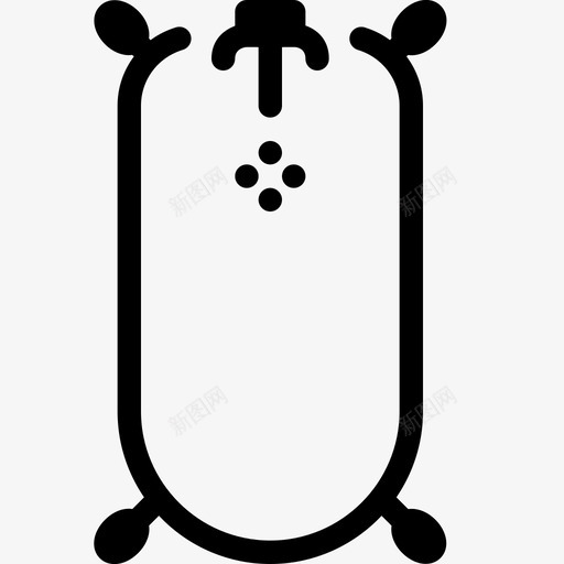 浴缸排水管室内图标svg_新图网 https://ixintu.com 室内 建筑元素线条图标 排水管 水龙头 浴缸 现代