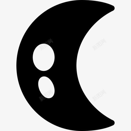 半月天气63充满图标svg_新图网 https://ixintu.com 充满 半月 天气63