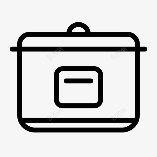 电饭煲厨具厨具系列设备图标svg_新图网 https://ixintu.com 厨具 厨具系列设备 电饭煲