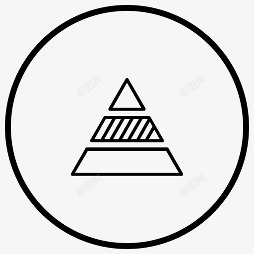分析图表金字塔图标svg_新图网 https://ixintu.com 三角形 分析 图表 图表轮廓笔划圆圈01 报告 统计 金字塔