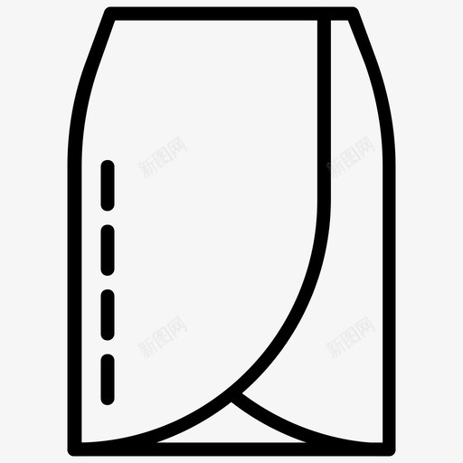采购产品裙子织物时尚图标svg_新图网 https://ixintu.com 冬装 女装 女裙 时尚 织物 采购产品裙子