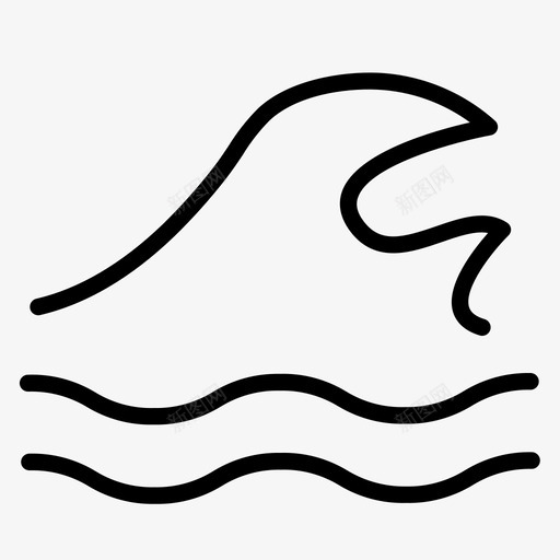 大海沙滩游泳图标svg_新图网 https://ixintu.com 大海 水 沙滩 波浪 游泳