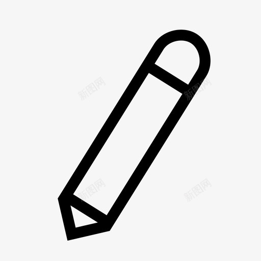 编辑铅笔文本图标svg_新图网 https://ixintu.com linewerk界面组成 书写 打字 文本 编辑 铅笔