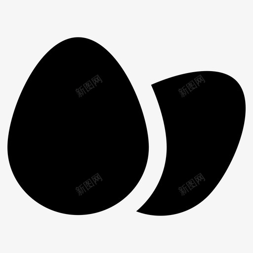鸡蛋健康食品蛋白质饮食图标svg_新图网 https://ixintu.com 健康食品 厨房炊具字形图标 蛋白质饮食 鸡蛋