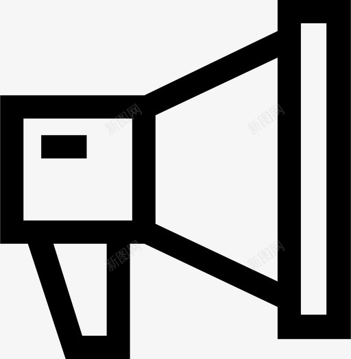 扬声器扩音器促销图标svg_新图网 https://ixintu.com 促销 声音 扩音器 扬声器