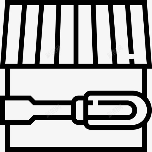 房屋维修土木工程师2直线图标svg_新图网 https://ixintu.com 土木工程师2 房屋维修 直线