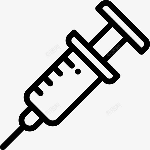 注射器紧急情况2线性图标svg_新图网 https://ixintu.com 注射器 紧急情况2 线性