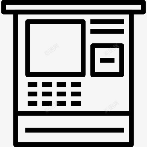 自动取款机货币24直拨图标svg_新图网 https://ixintu.com 直拨 自动取款机 货币24
