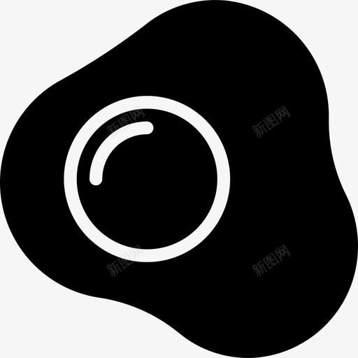 煎蛋美食2填充图标svg_新图网 https://ixintu.com 填充 煎蛋 美食2