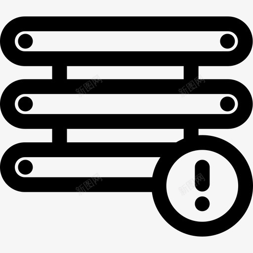 服务器数据库7线性图标svg_新图网 https://ixintu.com 数据库7 服务器 线性