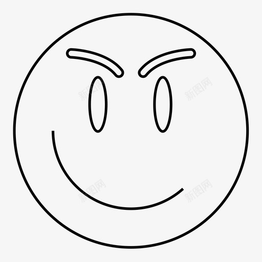 生气的脸表情笑脸图标svg_新图网 https://ixintu.com 生气的脸 笑脸 表情