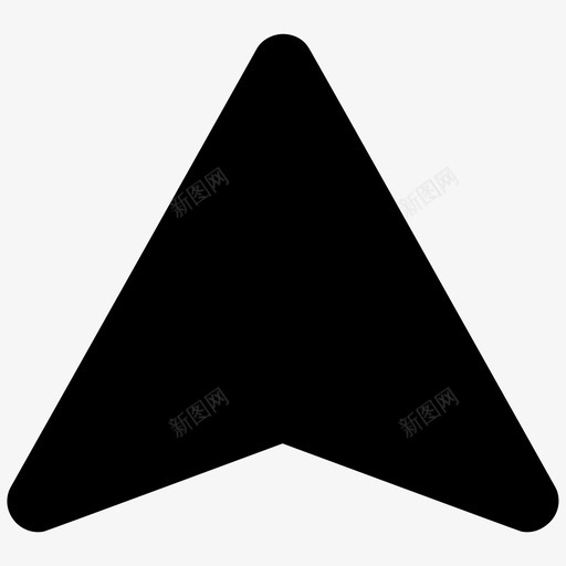 向上方向箭头移动图标svg_新图网 https://ixintu.com 向上方向 基本图标 导航 移动 箭头