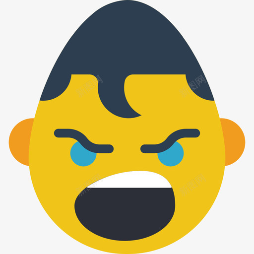 喊表情5平淡图标svg_新图网 https://ixintu.com 喊 平淡 表情5