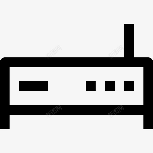 路由器硬件和设备线性图标svg_新图网 https://ixintu.com 硬件和设备 线性 路由器