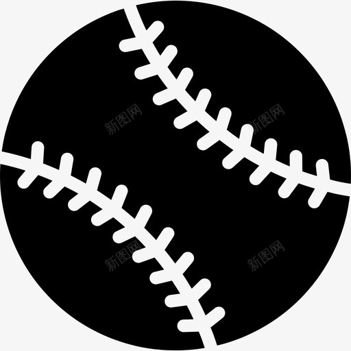 棒球休闲17填充图标svg_新图网 https://ixintu.com 休闲17 填充 棒球