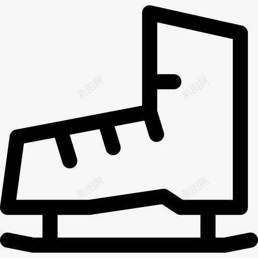 溜冰寒假5直线型图标svg_新图网 https://ixintu.com 寒假5 溜冰 直线型