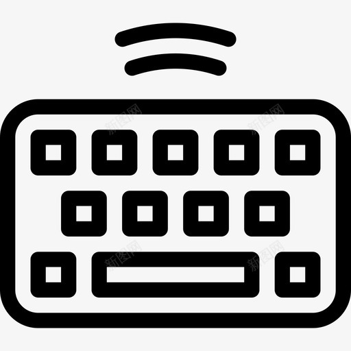 键盘台式计算机2台线性图标svg_新图网 https://ixintu.com 台式计算机2台 线性 键盘