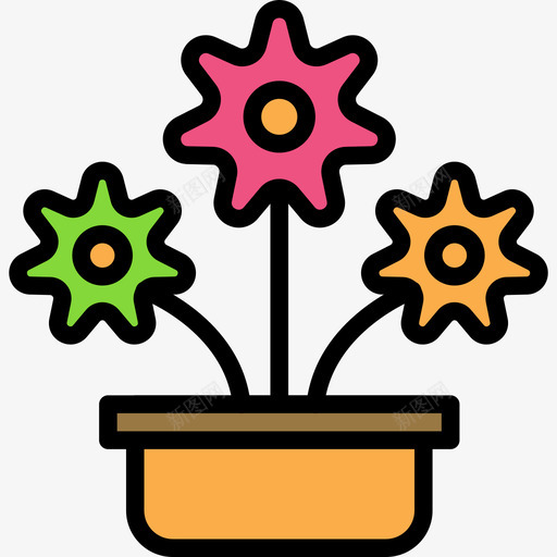 花生态68线形颜色图标svg_新图网 https://ixintu.com 生态68 线形颜色 花