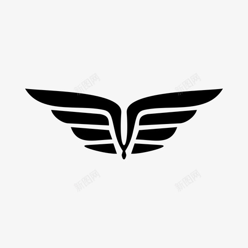 翅膀苍蝇鳍图标svg_新图网 https://ixintu.com 侧翼 帽檐 翅膀 苍蝇 鳍