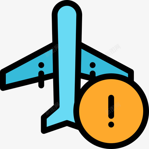 警告航空8线颜色图标svg_新图网 https://ixintu.com 线颜色 航空8 警告