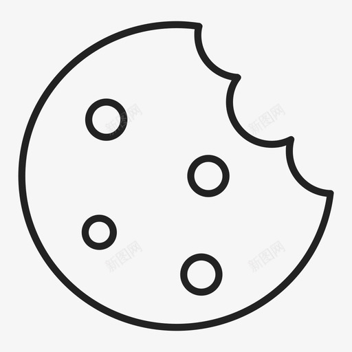 燕麦曲奇面包店圣诞节图标svg_新图网 https://ixintu.com 圣诞节 燕麦曲奇 甜点 面包店