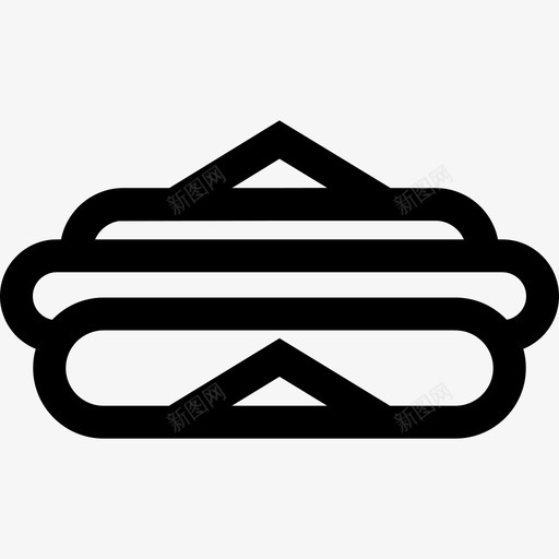 热狗外卖9直系图标svg_新图网 https://ixintu.com 外卖9 热狗 直系