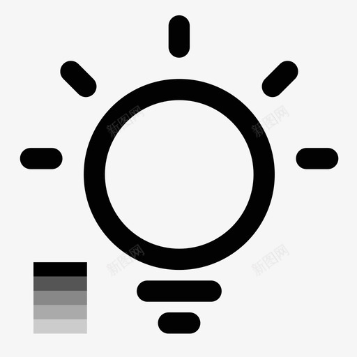 明暗调光灯svg_新图网 https://ixintu.com 明暗调光灯