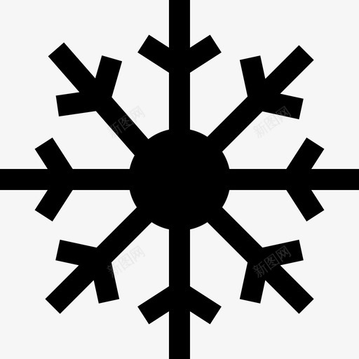 雪北极6已填充图标svg_新图网 https://ixintu.com 北极6 已填充 雪
