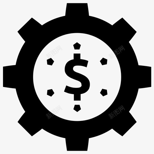 商务服务美元装备图标svg_新图网 https://ixintu.com 商务搜索引擎优化元素 商务服务 美元 装备 设置