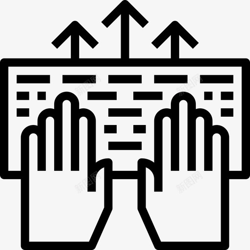 键盘编码编程2线性图标svg_新图网 https://ixintu.com 线性 编码编程2 键盘