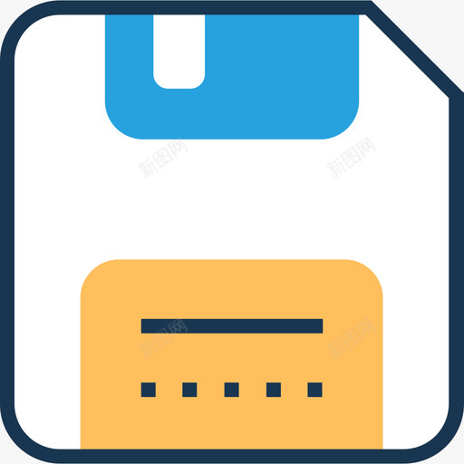 软磁盘购物和商业20线性颜色图标svg_新图网 https://ixintu.com 线性颜色 购物和商业20 软磁盘