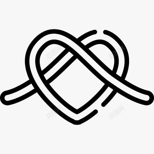 绳子爱23直线图标svg_新图网 https://ixintu.com 爱23 直线 绳子