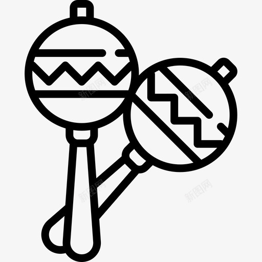 马拉卡斯巴西狂欢节直系图标svg_新图网 https://ixintu.com 巴西狂欢节 直系 马拉卡斯