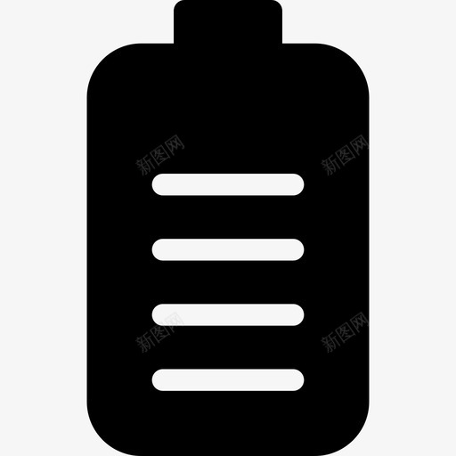 电池移动式3充满电图标svg_新图网 https://ixintu.com 充满电 电池 移动式3