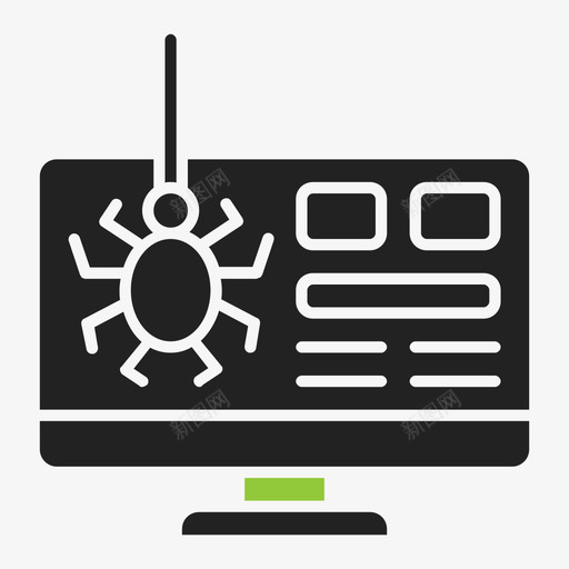 错误计算机恶意软件图标svg_新图网 https://ixintu.com 安全 恶意软件 病毒 计算机 错误