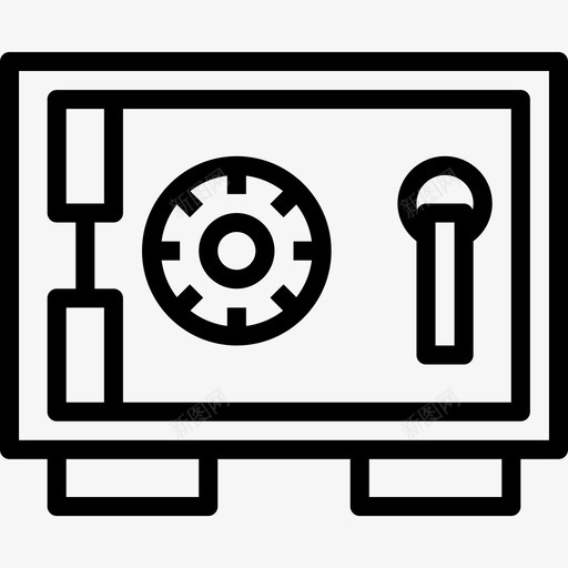 保险箱金融投资2线性图标svg_新图网 https://ixintu.com 保险箱 线性 金融投资2