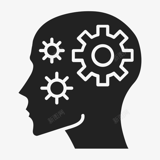 思想装备知识图标svg_新图网 https://ixintu.com 头脑 思想 思考 知识 装备