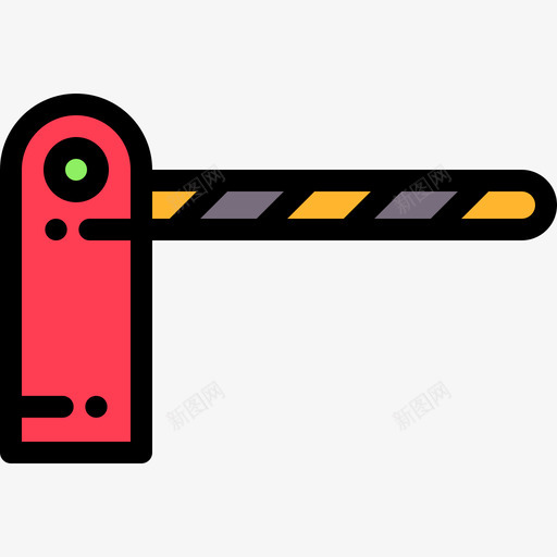 停车护栏停车场2线颜色图标svg_新图网 https://ixintu.com 停车场2 停车护栏 线颜色