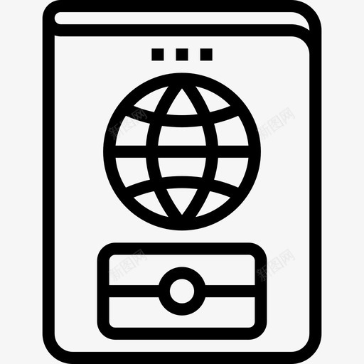 护照航空运输直邮图标svg_新图网 https://ixintu.com 护照 直邮 航空运输