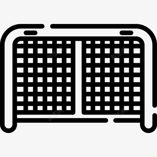 曲棍球进球冬季运动12直线图标svg_新图网 https://ixintu.com 冬季运动12 曲棍球进球 直线