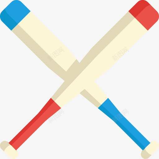 球棒棒球4平手图标svg_新图网 https://ixintu.com 平手 棒球4 球棒