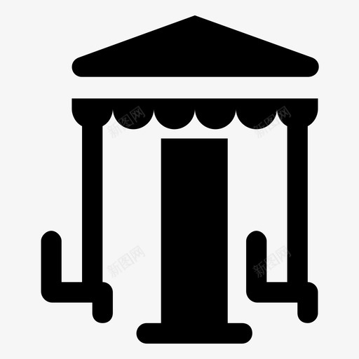 旋转木马游乐园儿童游乐场图标svg_新图网 https://ixintu.com 儿童游乐场 儿童秋千 旋转木马 旋转木马游戏 游乐园 游乐园字形图标