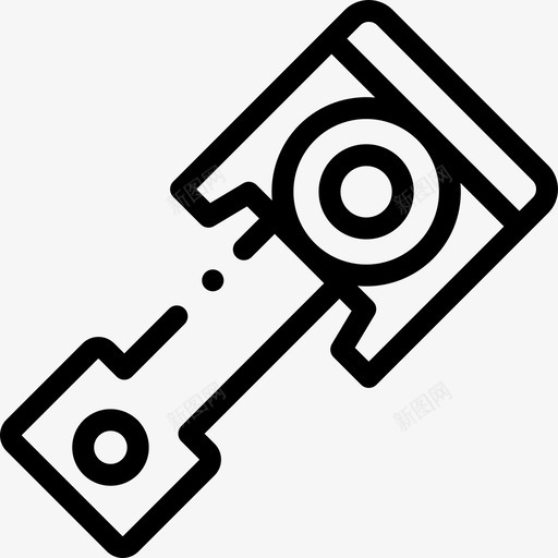 活塞汽车发动机13线性图标svg_新图网 https://ixintu.com 汽车发动机13 活塞 线性