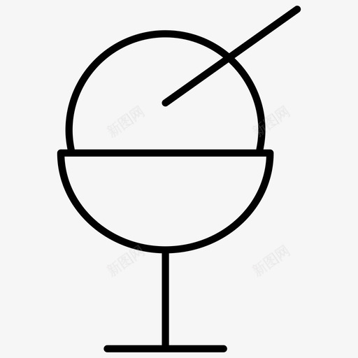 冰淇淋甜甜的图标svg_新图网 https://ixintu.com 冰淇淋 甜甜的