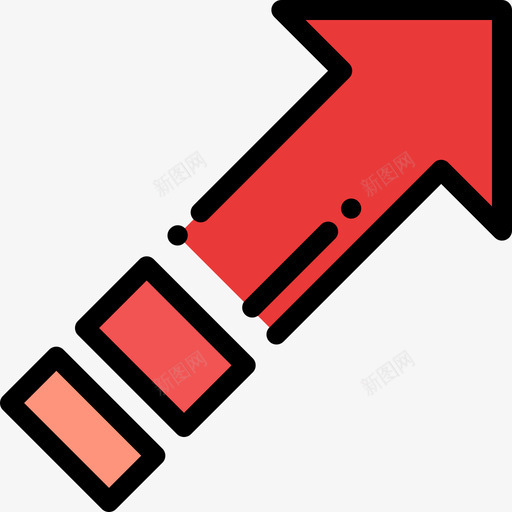 对角线箭头箭头34线颜色图标svg_新图网 https://ixintu.com 对角线箭头 箭头34 线颜色