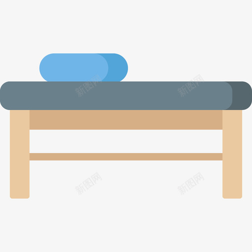 长凳家具48扁平图标svg_新图网 https://ixintu.com 家具48 扁平 长凳