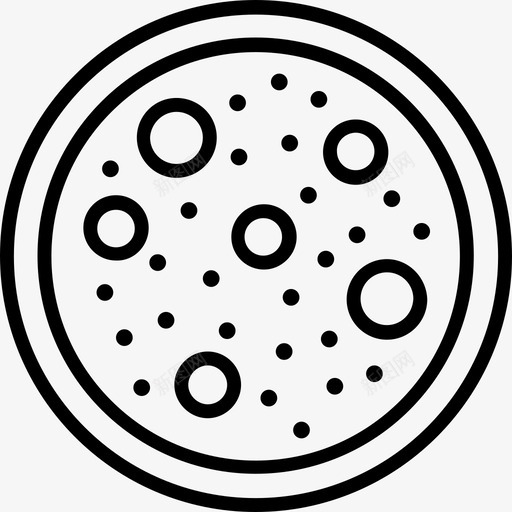 披萨快餐4直系图标svg_新图网 https://ixintu.com 快餐4 披萨 直系