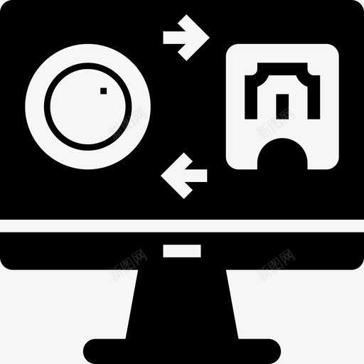 汇款计算机业务2填充图标svg_新图网 https://ixintu.com 填充 汇款 计算机业务2