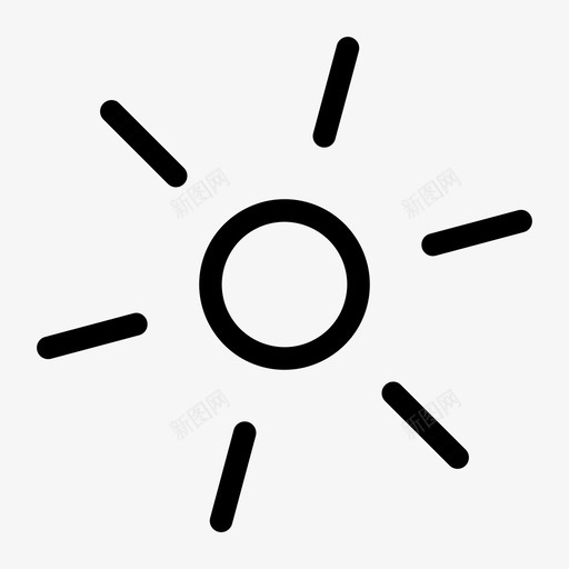 阳光用户界面图标svg_新图网 https://ixintu.com 用户界面 阳光